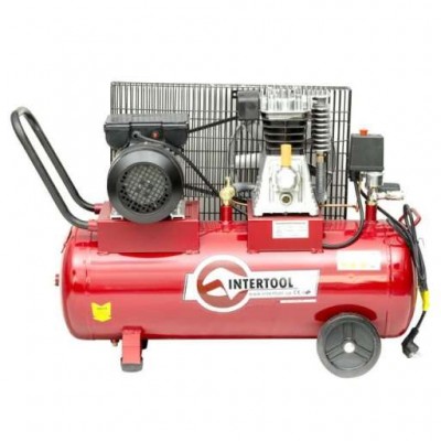 Компрессор 50 л, 2,5 HP, 1,8 кВт, 220 В, 8 атм, 233 л/мин. INTERTOOL PT-0011