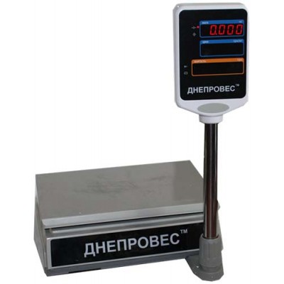 Весы торговые до 30 кг Днепровес ВТД-30ЕД