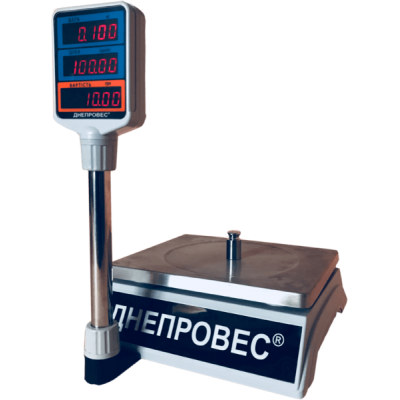 Весы торговые до 30 кг Днепровес ВТД-30Т2-СВ