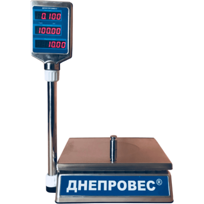 Весы торговые до 30 кг Днепровес ВТД-30ЕЛC