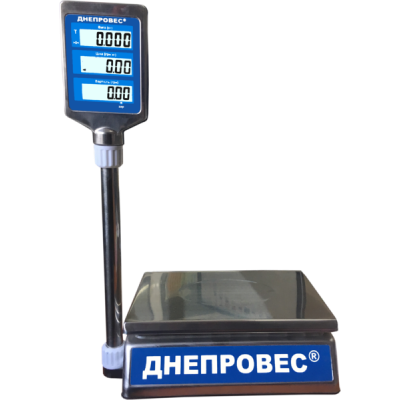 Весы торговые до 30 кг Днепровес ВТД-30СЛC