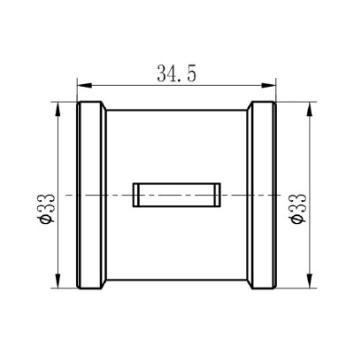 Муфта SD Forte 3/4" ВВ хром