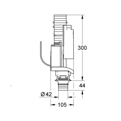 Смывной клапан Grohe 38736000