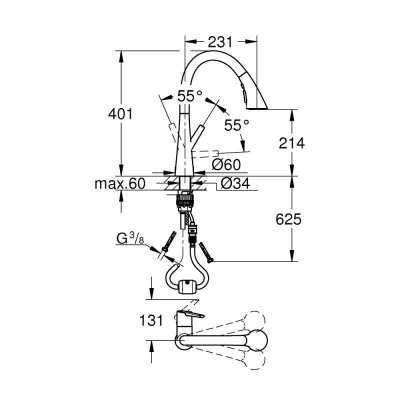 Смеситель для кухни Grohe Zedra 32294002