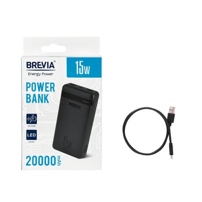 Універсальна мобільна батарея Brevia 20000mAh 15W Li-Pol