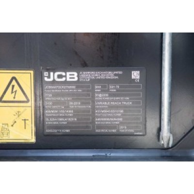 Телескопічний навантажувач JCB 531-70 2019 р. 55 кВт. 1099 м/г., № 3657 L