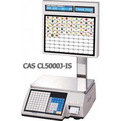 Весы торговые CAS CL5000J-IS 15 кг с термопечатью