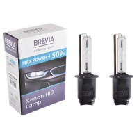 Ксеноновая лампа Brevia H3 +50%, 5500K, 85V, 35W PK22s KET, 2шт