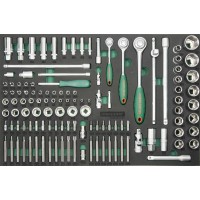 S04H45121SV Набор инструментов 121 единица, 1/4