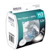 Галогеновая лампа Brevia H3 12V 55W PK22s Max Power +100% S