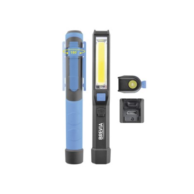 Фонарь инспекционный Brevia LED Pen Light 2W COB+1W LED 150lm 900mAh microUSB