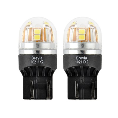 LED автолампа Brevia S-Power W21/5W 330Lm 15x2835SMD 12/24V CANbus, 2шт