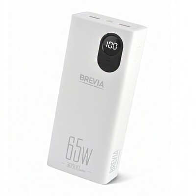Универсальная мобильная батарея Brevia 30000mAh 65W Li-Pol, LCD