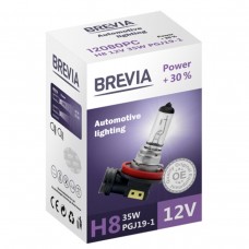 Галогеновая лампа Brevia H8 12V 35W PGJ19-1 Power +30% CP