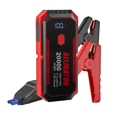 Пусковое устройство Alligator Jump Starter 800A/1600A 20000mAh со Smart-клеммами