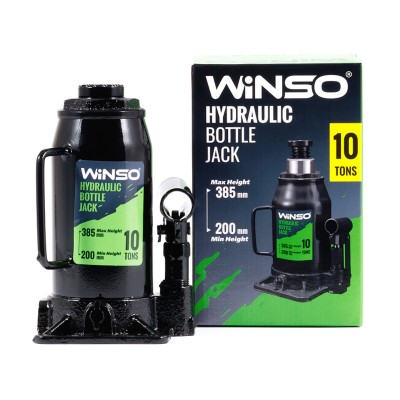Домкрат гидравлический бутылочный Winso 10т 200-385мм