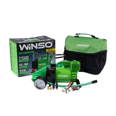 Компрессор автомобильный Winso 10 Атм 40 л/мин 200 Вт