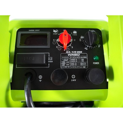 Пуско-зарядний професійний пристрій АКБ 12/24В макс.струм заряду 100А, макс.струм запуску 480А