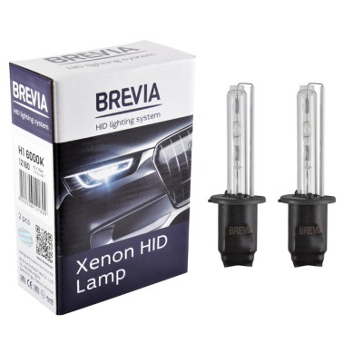 Ксеноновая лампа Brevia H1 6000K, 85V, 35W P14.5s KET, 2шт