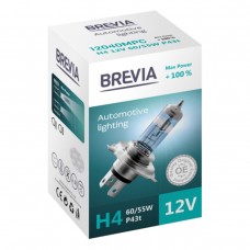 Галогеновая лампа Brevia H4 12V 60/55W P43t Max Power +100% CP