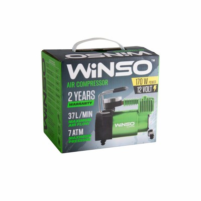 Компрессор автомобильный Winso 7 Атм 37 л/мин 170 Вт