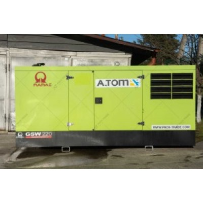 Дизельный генератор б/y PRAMAC GSW220 176 кВт, 2019 г., 1357 м/ч №3399 (Зарядка, подогрев)