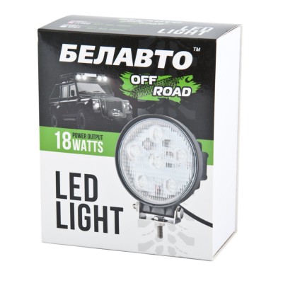 Автолампа светодиодная BELAUTO EPISTAR Flood LED (6*3w)
