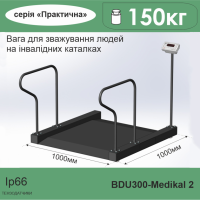 Весы для взвешивания людей на инвалидных каталках 4BDU300-Medical 2