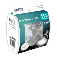 Галогеновая лампа Brevia H1 12V 55W P14.5s Max Power+100% S2