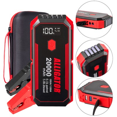 Пусковое устройство Alligator Jump Starter 800A/1600A 20000mAh со Smart-клеммами