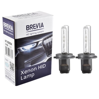 Ксеноновая лампа Brevia H7 6000K, 85V, 35W PX26d KET, 2шт