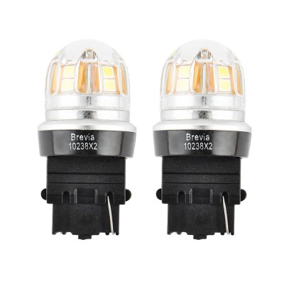 LED автолампа Brevia S-Power P27W (3156) 330Lm 15x2835SMD 12/24V CANbus, 2шт