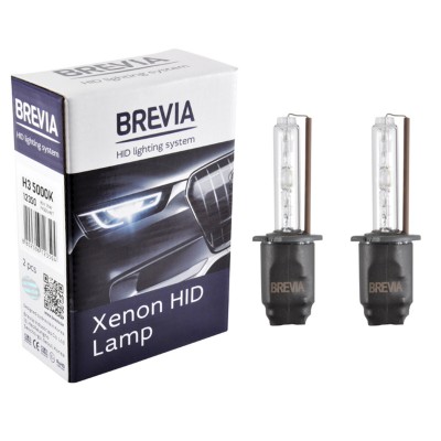 Ксеноновая лампа Brevia H3 5000K, 85V, 35W PK22s KET, 2шт