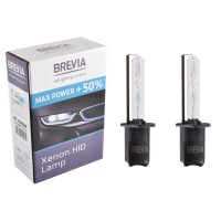 Ксеноновая лампа Brevia H1 +50%, 4300K, 85V, 35W P14.5s KET, 2шт