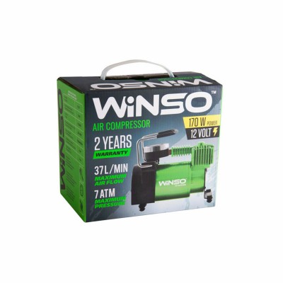 Компрессор автомобильный Winso 7 Атм 37 л/мин 170 Вт