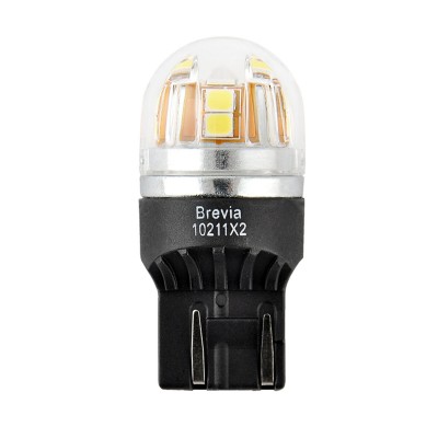 LED автолампа Brevia S-Power W21/5W 330Lm 15x2835SMD 12/24V CANbus, 2шт