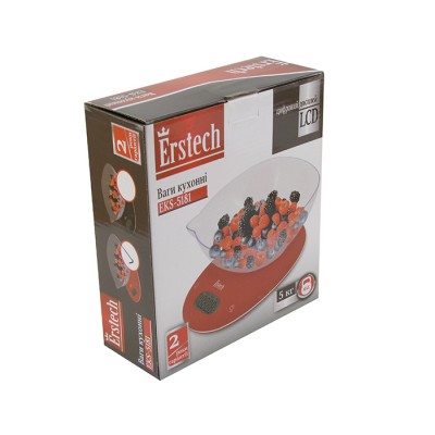 Кухонные весы Erstech EKS-5181 красные