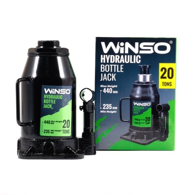 Домкрат гидравлический бутылочный Winso 20т 235-440мм