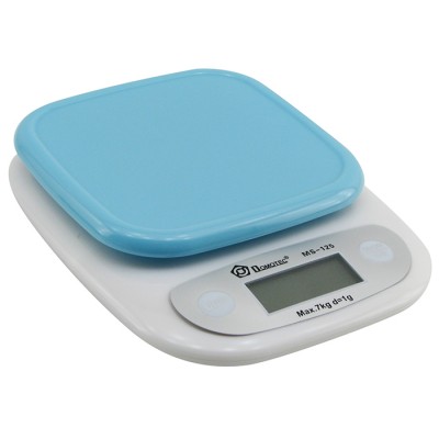 Кухонные весы Domotec MS-125 голубая платформа