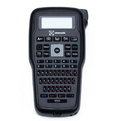 Портативный термотрансферный принтер UKRMARK E1000 Pro CYR GR, с кириллицей, клавиатура: QWERTY / ЙЦУКЕН, Ширина ленты: 3,5/6/9/12 мм