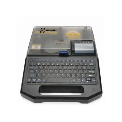 Портативный термотрансферный принтер UKRMARK 550 PC LI, для печати на кембриках, термоусадочных трубках, этикетках, клавиатура: QWERTY, с подключение