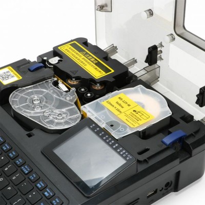 Портативный термотрансферный принтер UKRMARK 550 PC, для печати на кембриках, термоусадочных трубках, этикетках, клавиатура: QWERTY, с подключением