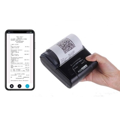 Портативный принтер чеков чекопечать POS Vector на 80 мм (USB, BlueTooth)