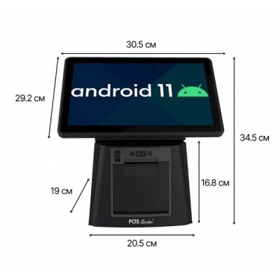 Сенсорный моноблок POS Vector Selena 11,6″ 2-в-1. Android POS-терминал со встроенным принтером чеков