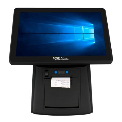 Сенсорный POS-терминал POS Vector Selena 11,6” 3-в-1 с двумя экранами и встроенным чековым принтером. ПОС терминал на Windows 8/128 ГБ