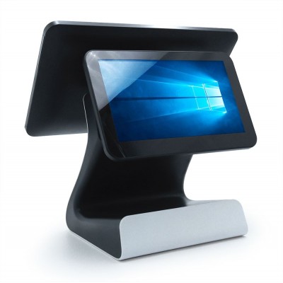 Двоекранний Windows POS-термінал Versa 15,6″ 8/128 ГБ. Потужний сенсорний ПОС термінал з екраном покупця 11.6"