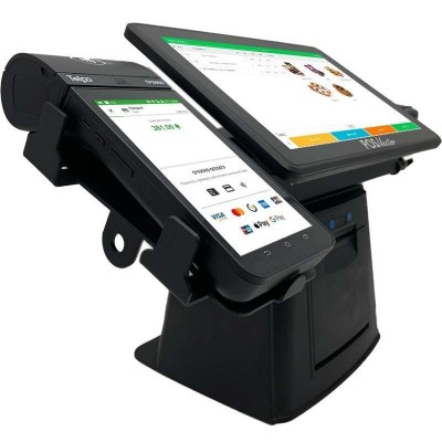 Комплексна каса 5-в-1 SHIVA POS Android 13 для магазину і торгівлі. POS-термінал + принтер чеків + сканер штрихкодів + тримач + ПЗ