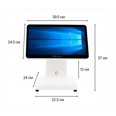 Мощный POS терминал POS Vector Oscar 15.6”, 8/128 ГБ. Сенсорный Windows POS моноблок