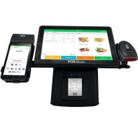 Умная касса SHIVA POS Windows 5-в-1. POS-терминал + встроенный принтер чеков + сканер штрихкодов + держатель + ПО