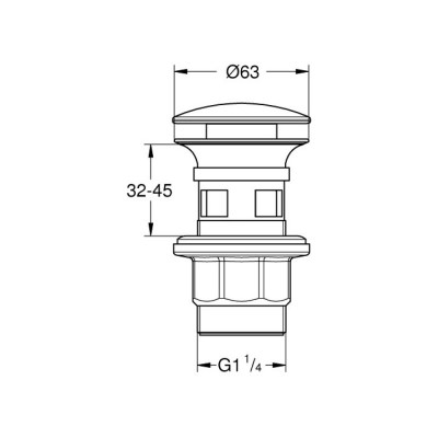 Донный клапан для раковины Grohe 40824000